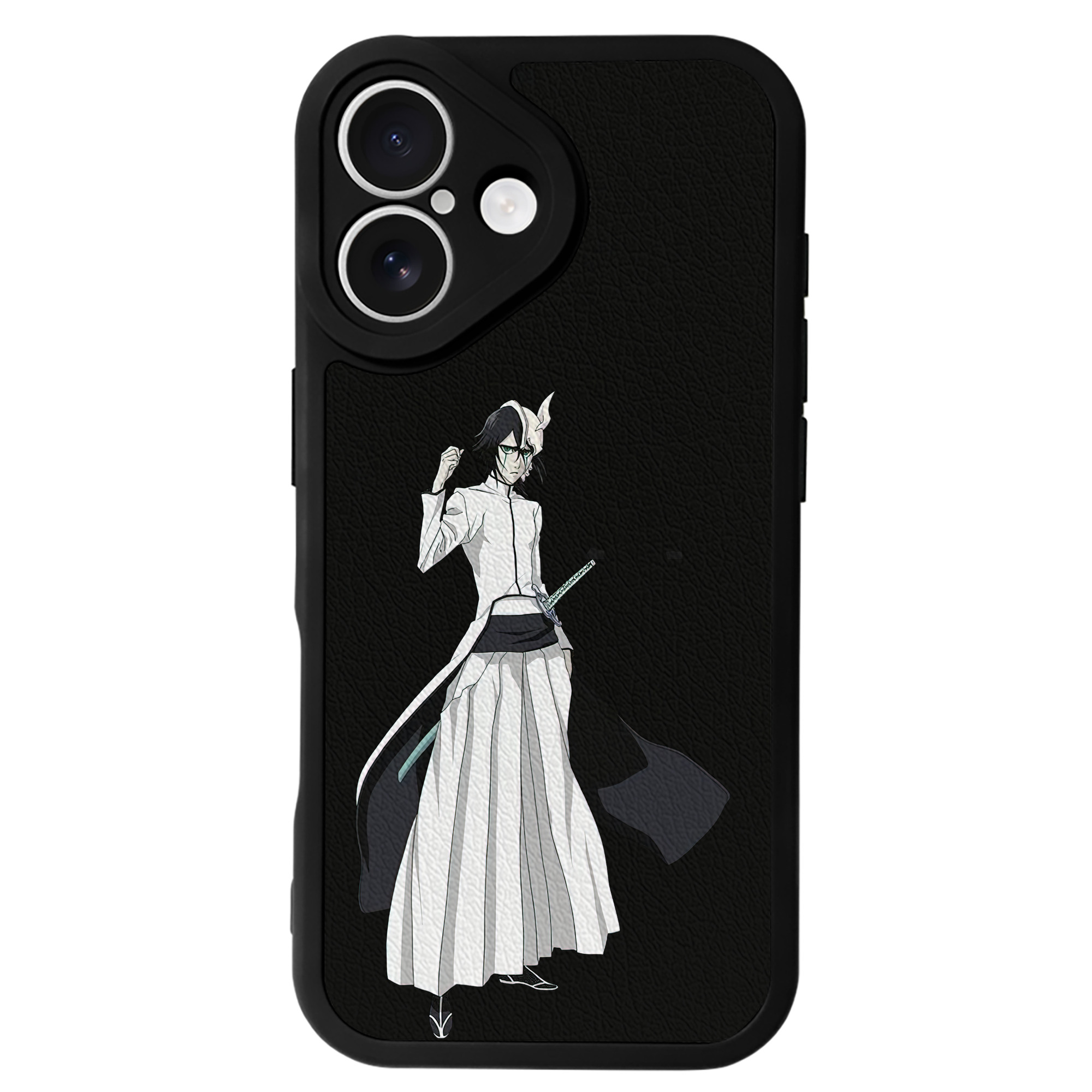 （画像用） ブリーチ ウルキオラ·シファー BLEACH Ulquiorra cifer 【iPhone 16シリーズ対応】シリコンスマホケース（レザー調） 材質：シリコン